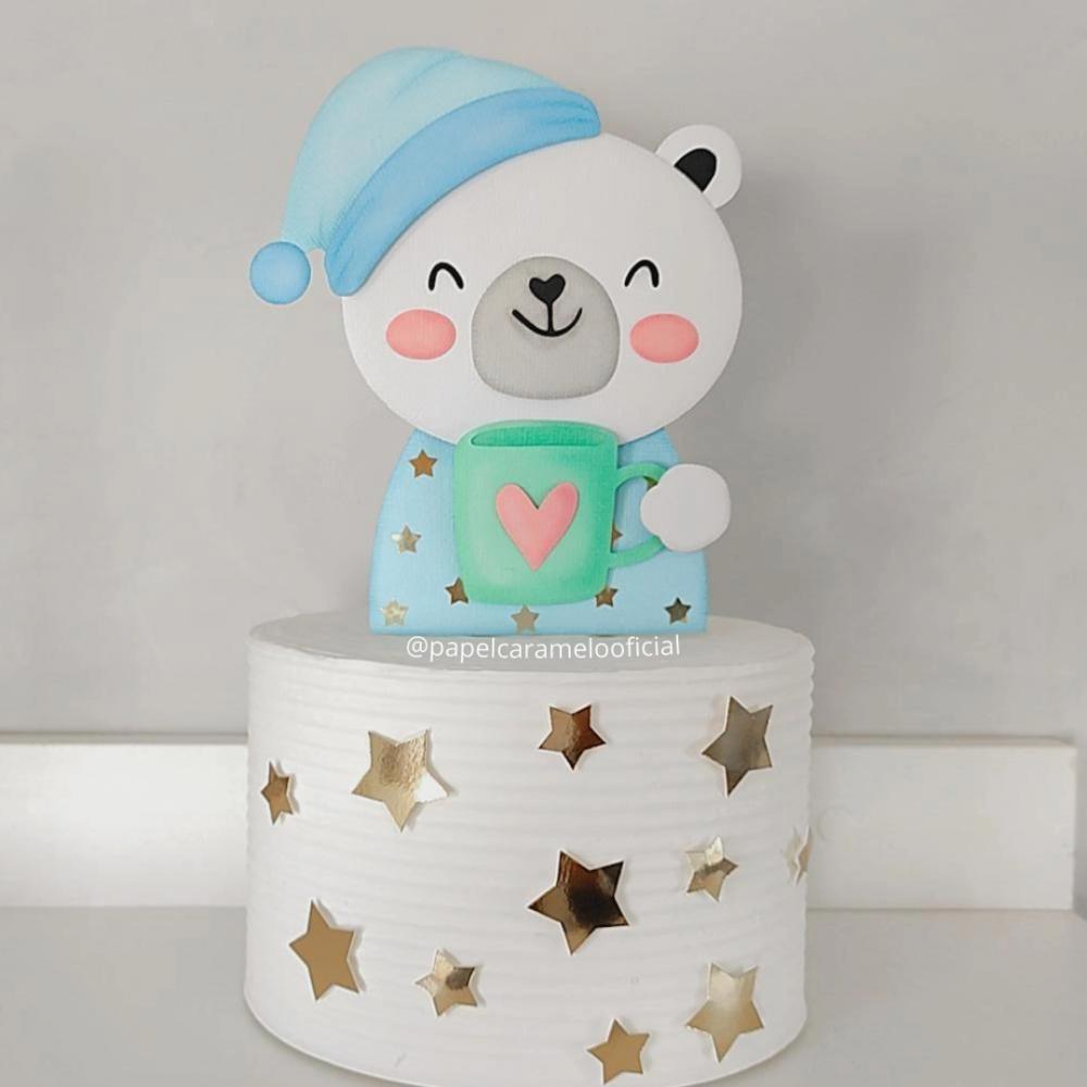 Arquivo de Corte Topo de Bolo -  Ursinho