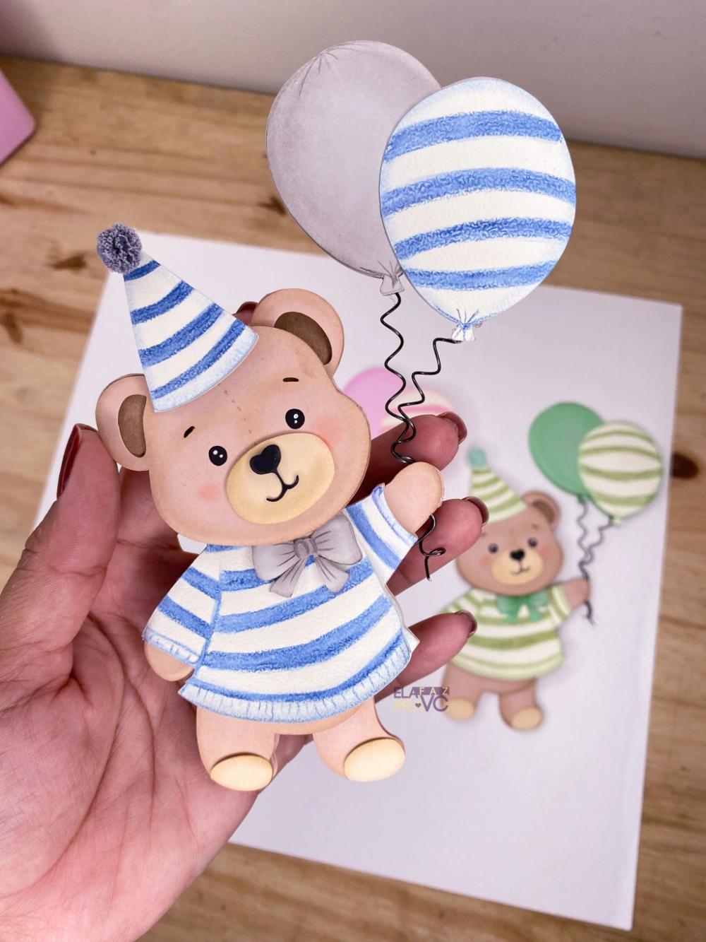 Arquivo de Corte Topo de Bolo -  Ursinho