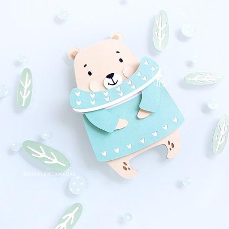 Arquivo de Corte Topo de Bolo -  Ursinho