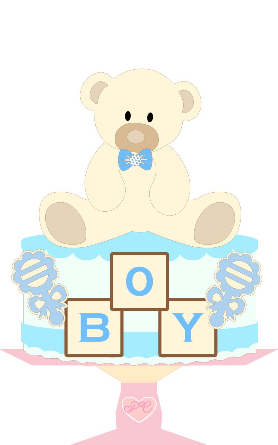 Arquivo de Corte Topo de Bolo -  Ursinho