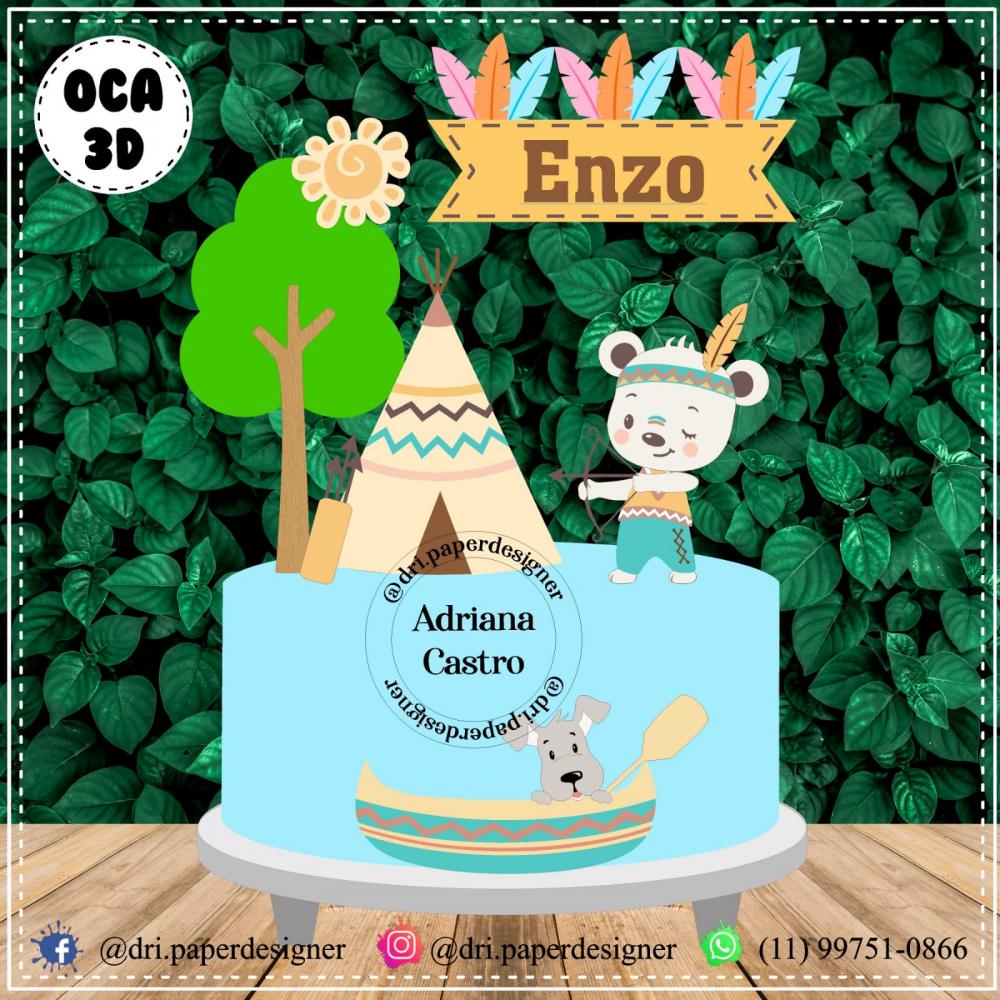 Arquivo de Corte Topo de Bolo -  Ursinho