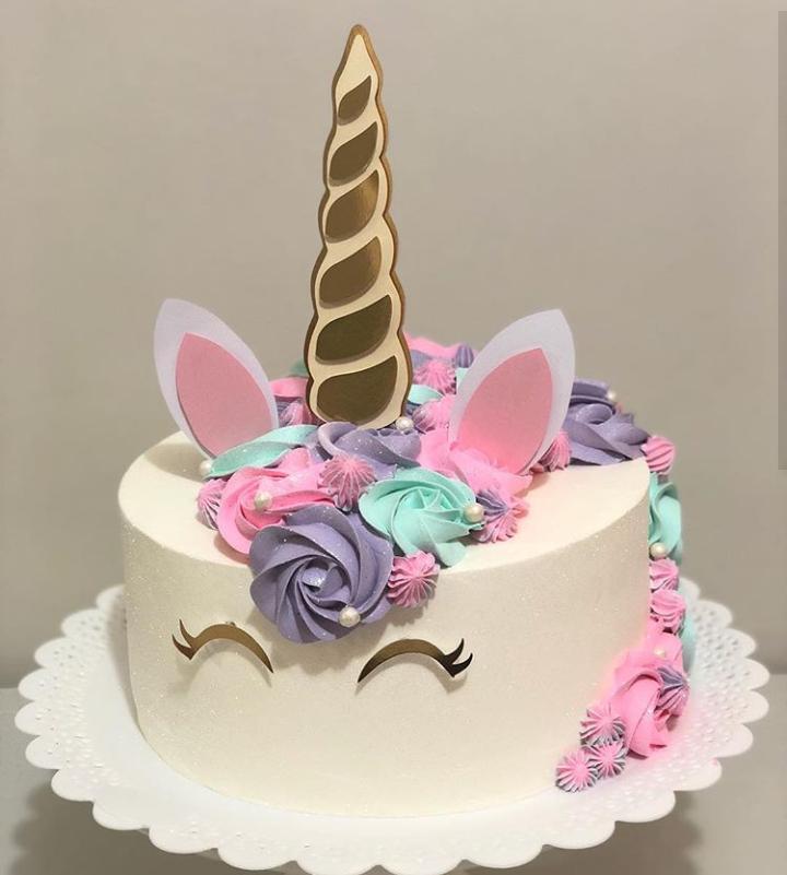 Arquivo de Corte Topo de Bolo -  UNICÓRNIO