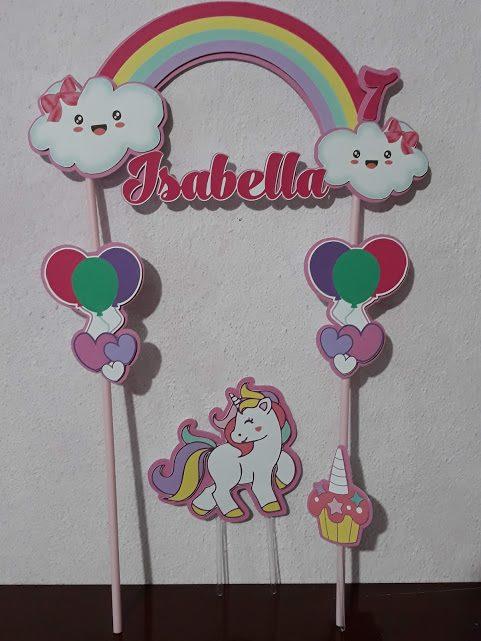 Arquivo de Corte Topo de Bolo -  UNICÓRNIO