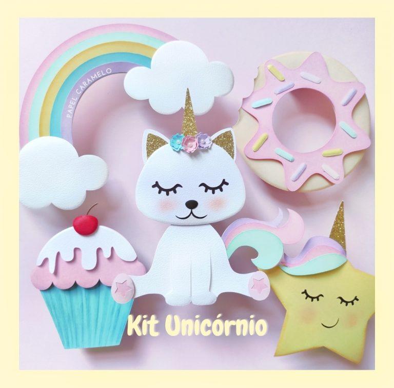 Arquivo de Corte Topo de Bolo -  UNICÓRNIO