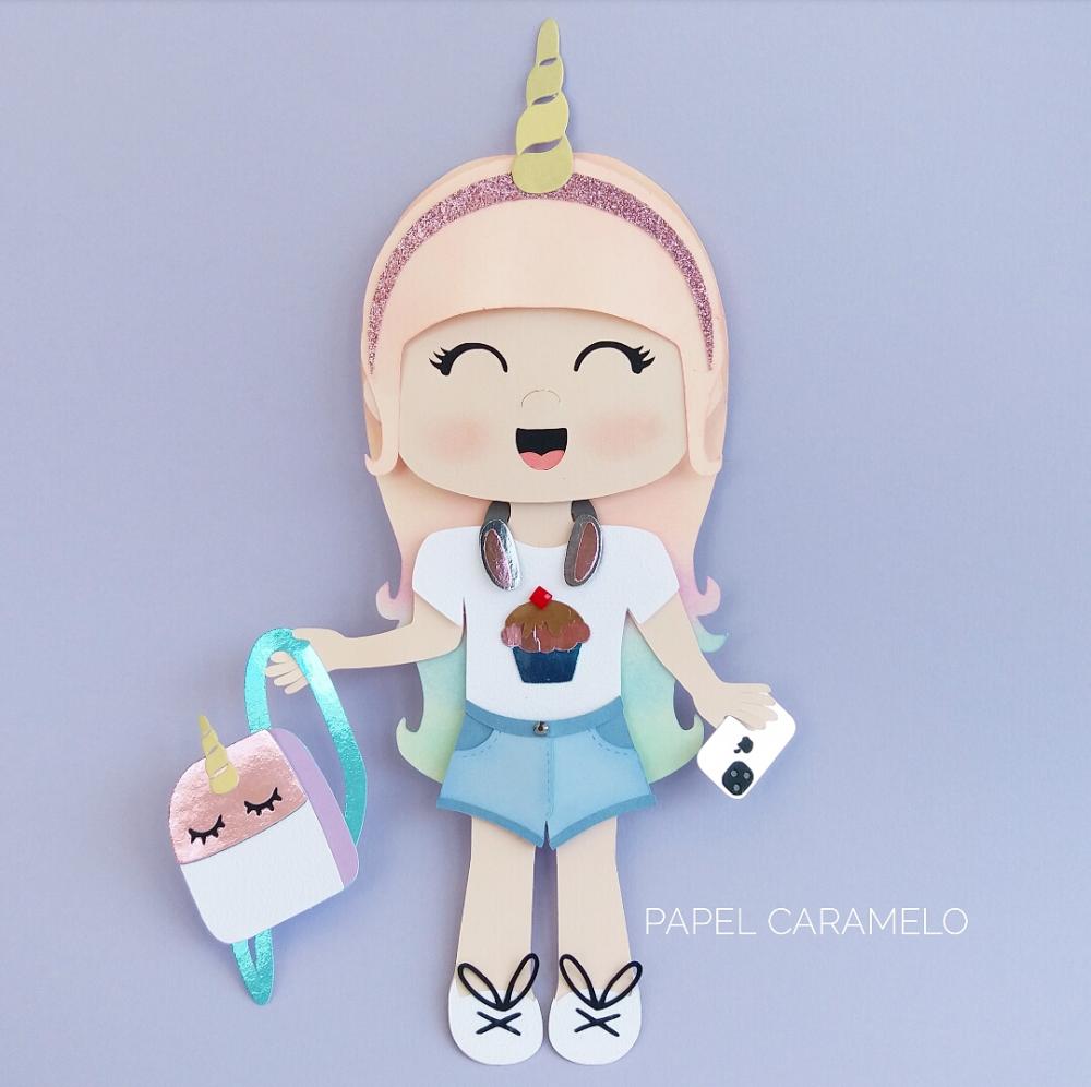 Arquivo de Corte Topo de Bolo -  UNICÓRNIO