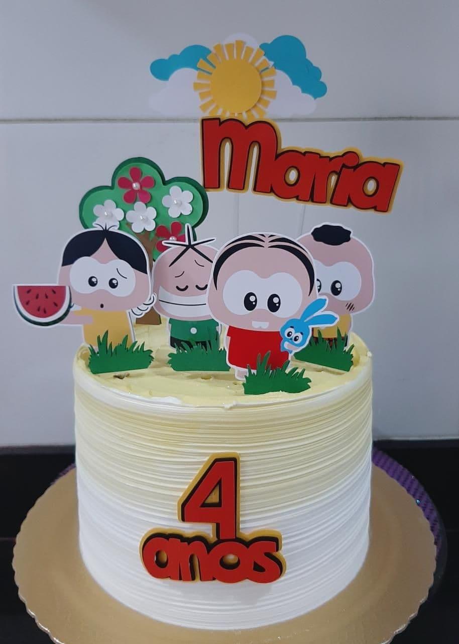 Arquivo de Corte Topo de Bolo -TURMA DA MÕNICA