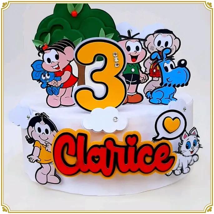 Arquivo de Corte Topo de Bolo -TURMA DA MÕNICA