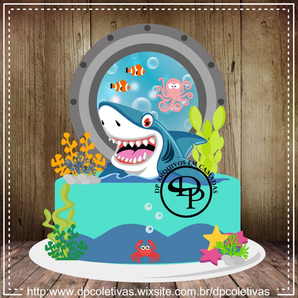 Arquivo de Corte Topo de Bolo -TUBARÃO