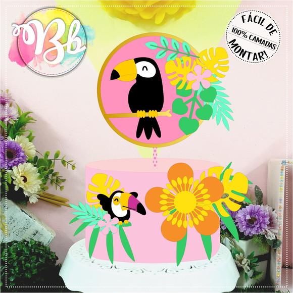 Arquivo de Corte Topo de Bolo -TROPICAL