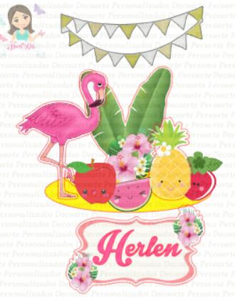 Arquivo de Corte Topo de Bolo -TROPICAL