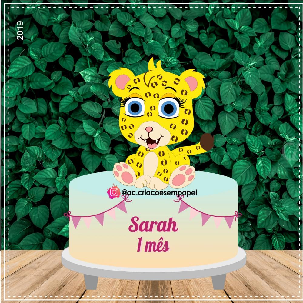 Arquivo de Corte Topo de Bolo - Tigre