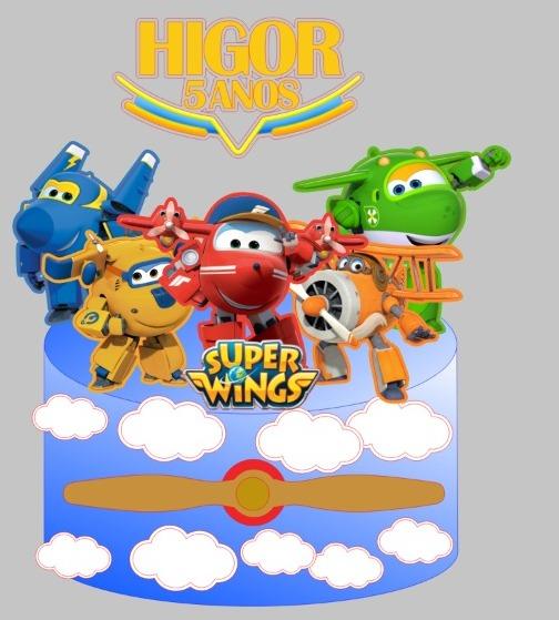 Arquivo de Corte Topo de Bolo -SUPERWINGS