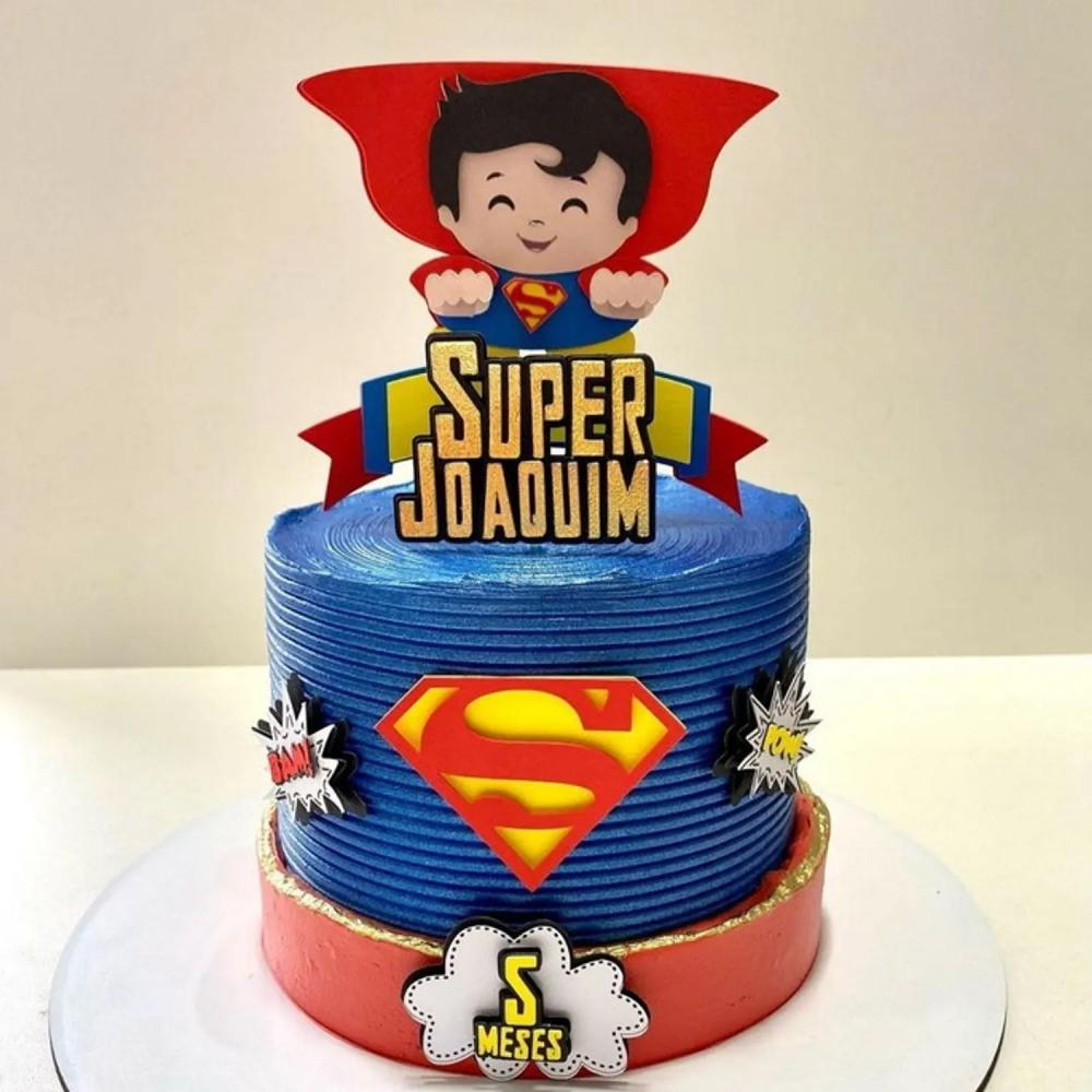 Arquivo de Corte Topo de Bolo -SUPER HOMEM