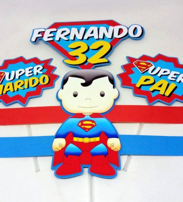 Arquivo de Corte Topo de Bolo -SUPER HOMEM