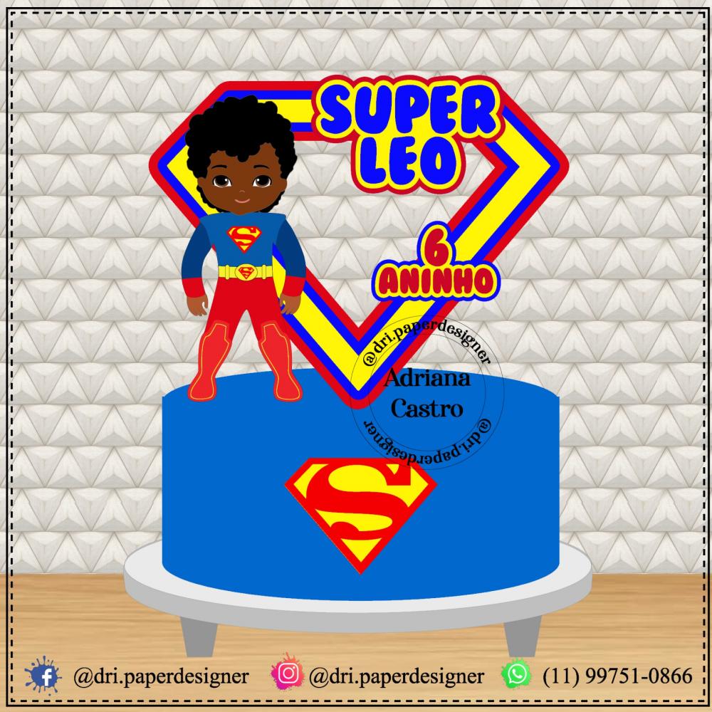 Arquivo de Corte Topo de Bolo -SUPER HOMEM