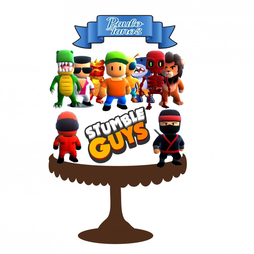 Arquivo de Corte Topo de Bolo - STUMBLE GUYS