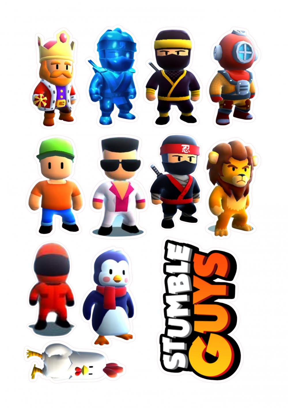 Arquivo de Corte Topo de Bolo - STUMBLE GUYS