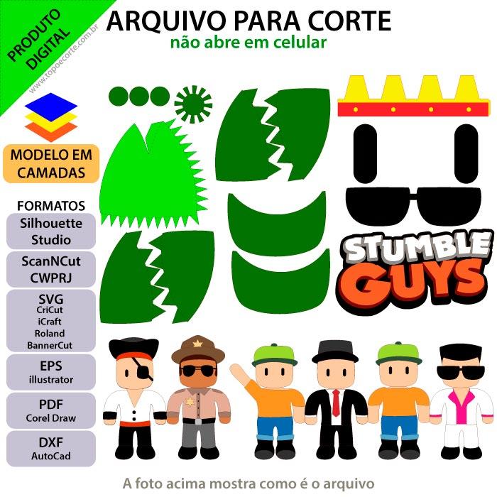 Arquivo de Corte Topo de Bolo - STUMBLE GUYS
