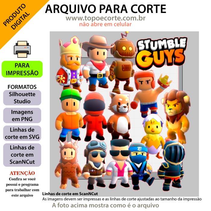 Arquivo de Corte Topo de Bolo - STUMBLE GUYS