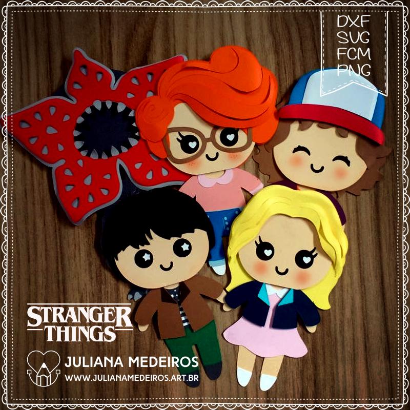 Arquivo de Corte Topo de Bolo - Stranger Things