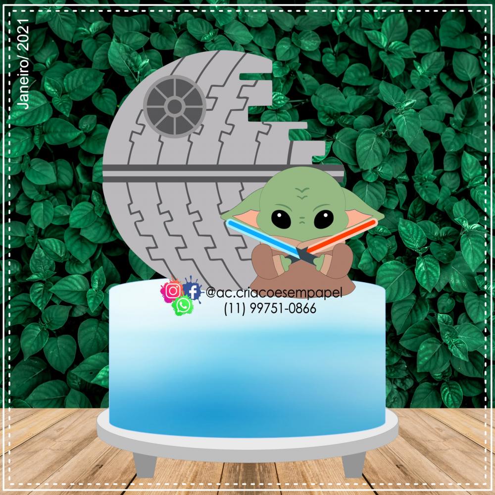 Arquivo de Corte Topo de Bolo -  Star Wars