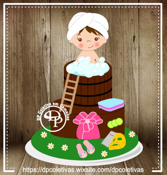 Arquivo de Corte Topo de Bolo - Spa