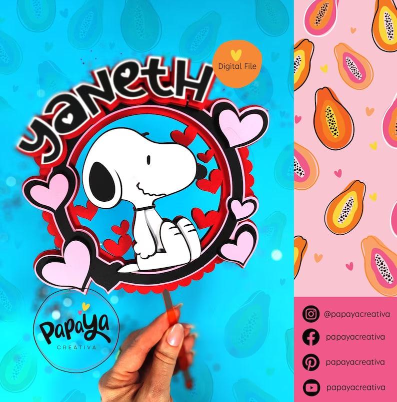 Arquivo de Corte Topo de Bolo -  Snoopy