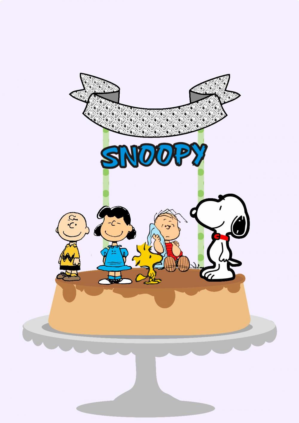 Arquivo de Corte Topo de Bolo -  Snoopy