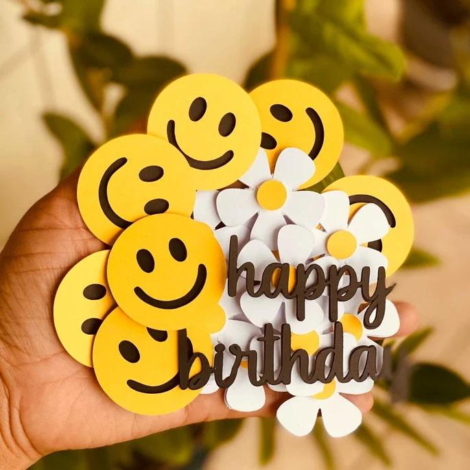 Arquivo de Corte Topo de Bolo -  Smile