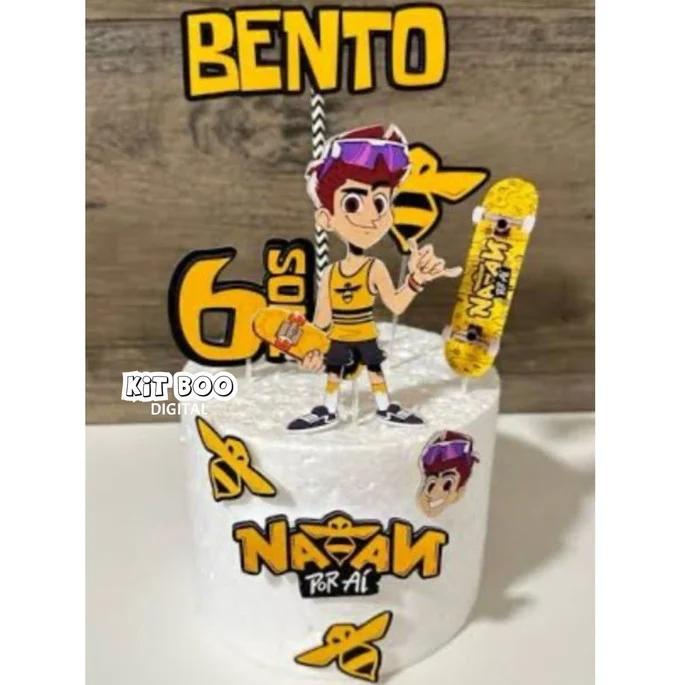 Arquivo de Corte Topo de Bolo -  Skate