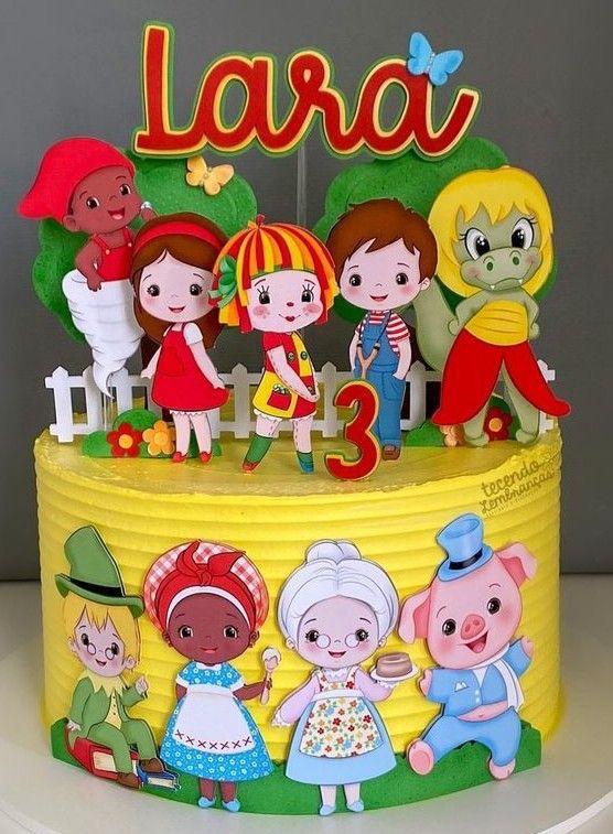 Arquivo de Corte Topo de Bolo -  Sitio do Pica Pau Amarelo