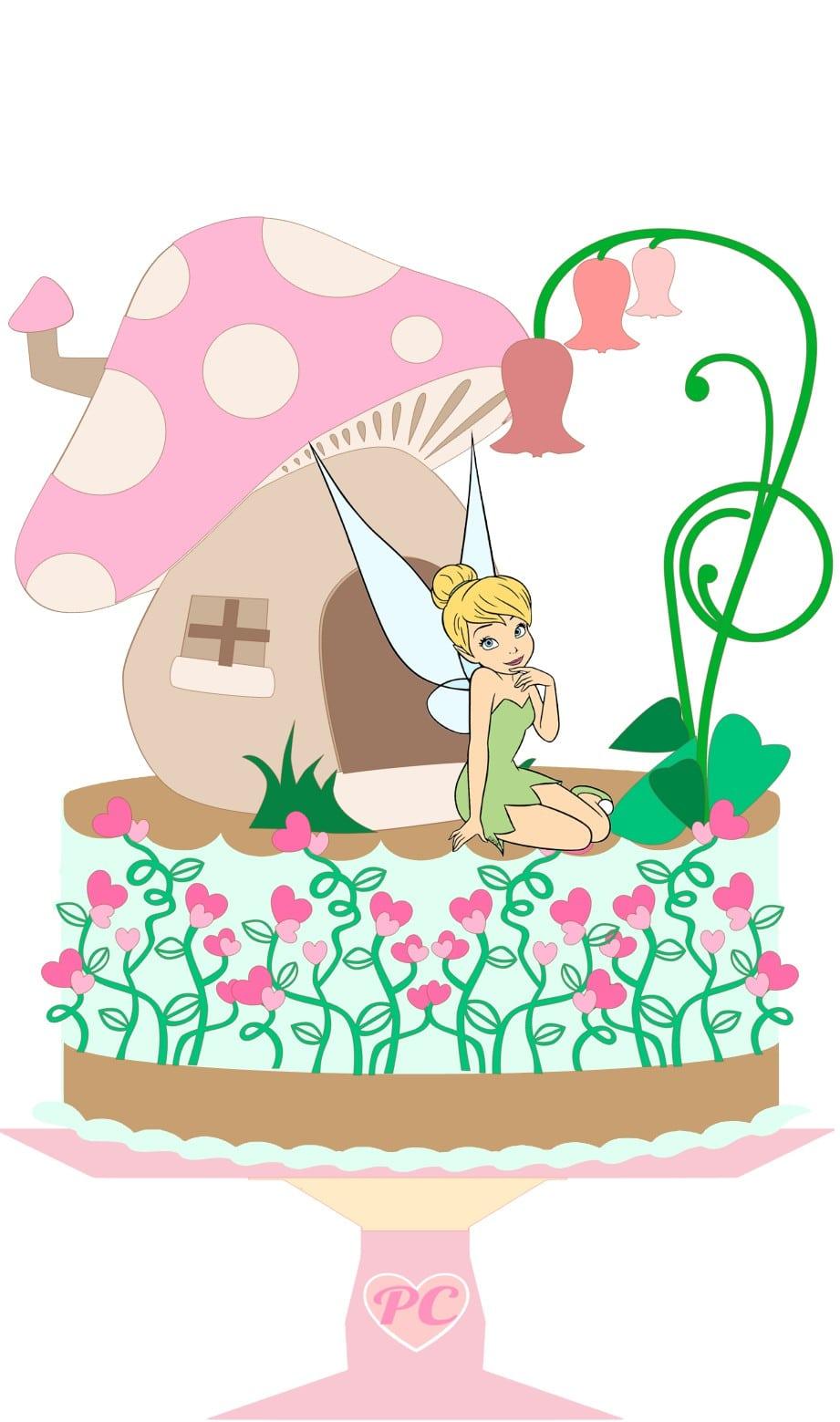 Arquivo de Corte Topo de Bolo -  SININHO - TINKER BELL