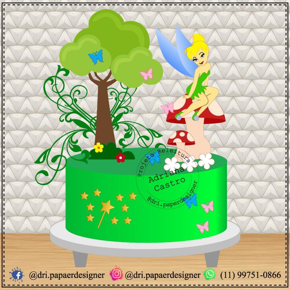 Arquivo de Corte Topo de Bolo -  SININHO - TINKER BELL