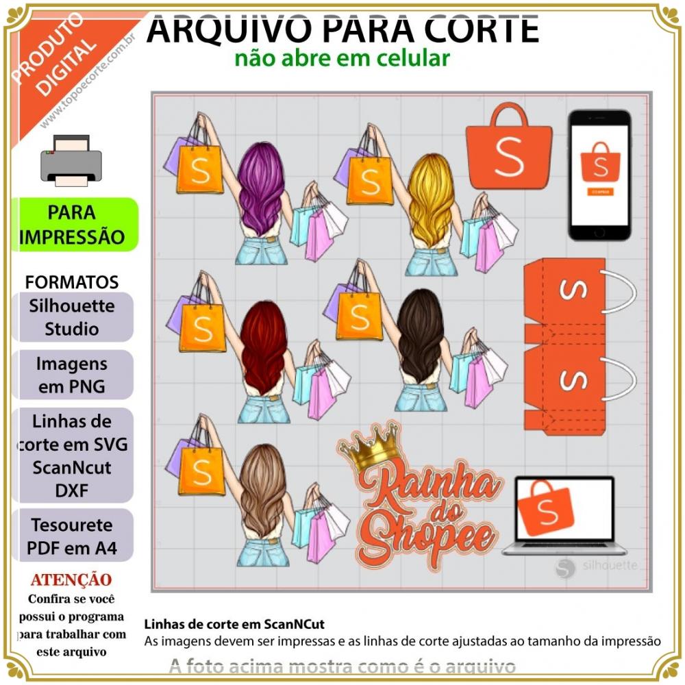 Arquivo de Corte Topo de Bolo - SHOPEE