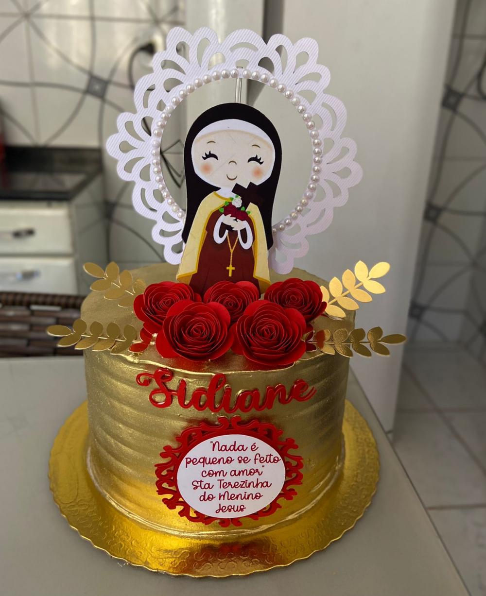 Arquivo de Corte Topo de Bolo - Santinhos