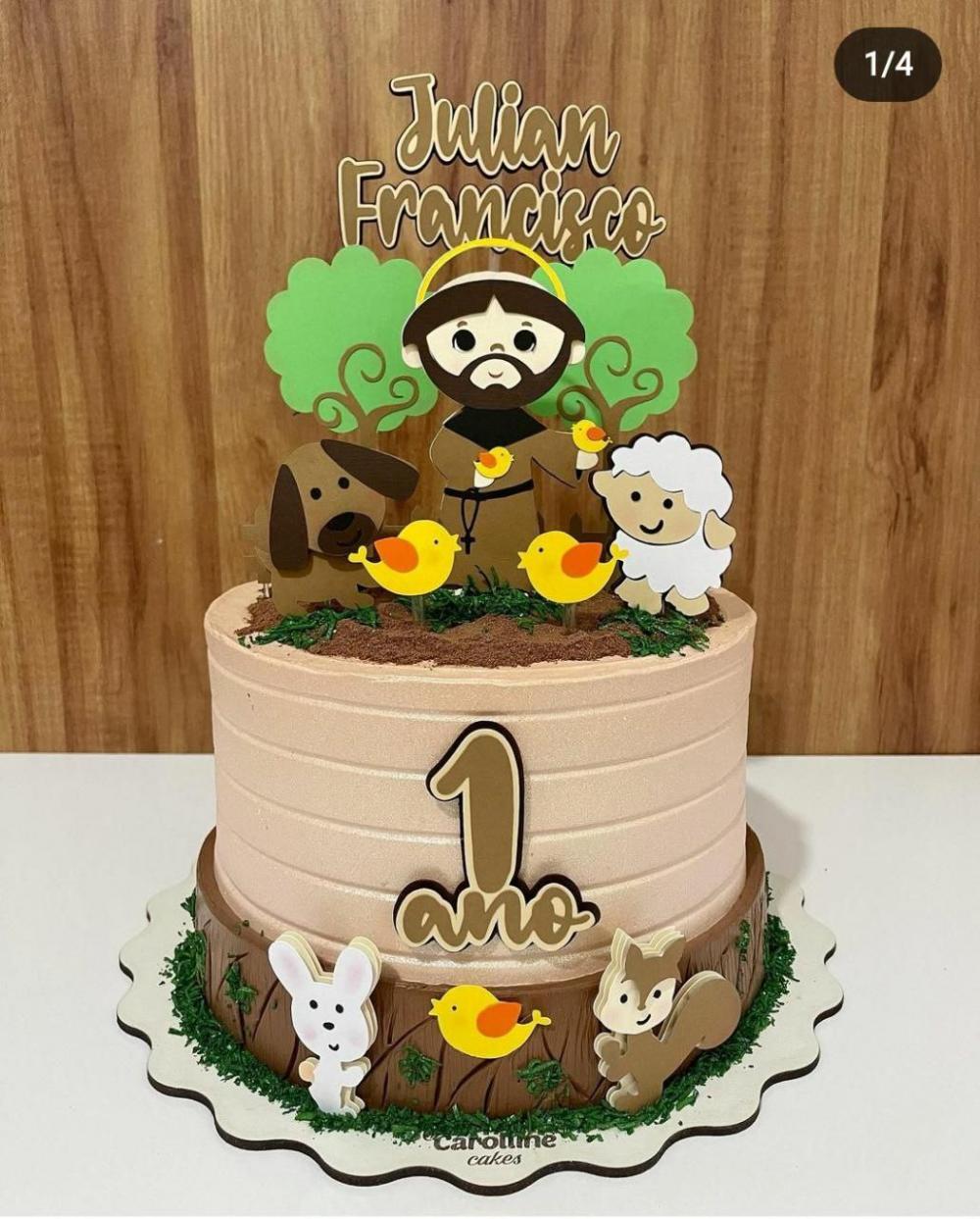 Arquivo de Corte Topo de Bolo - Santinhos