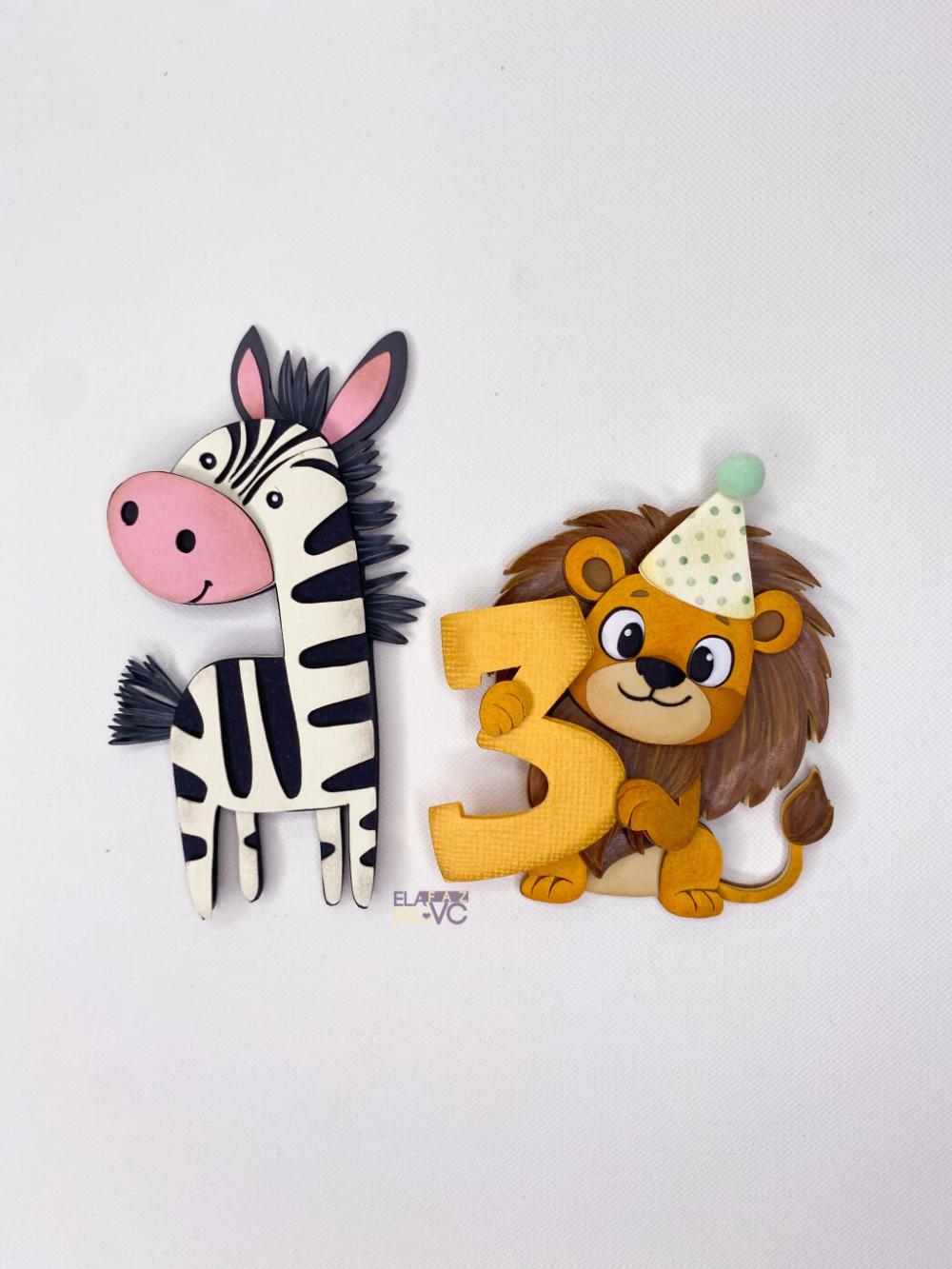 Arquivo de Corte Topo de Bolo - Safari