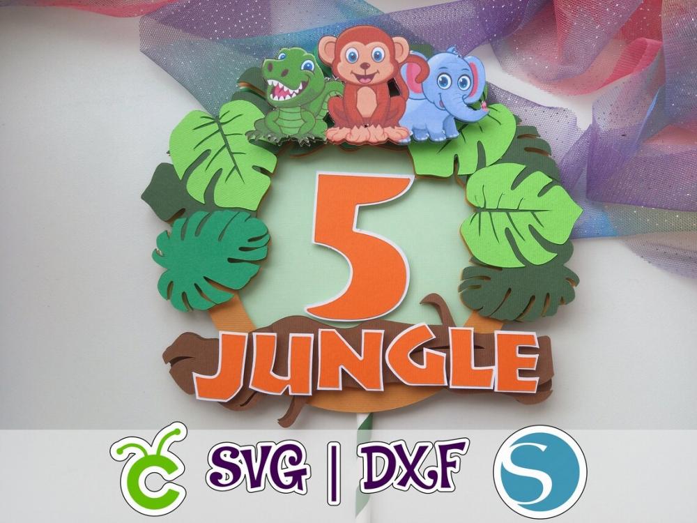 Arquivo de Corte Topo de Bolo - Safari