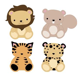 Arquivo de Corte Topo de Bolo - Safari