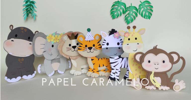 Arquivo de Corte Topo de Bolo - Safari