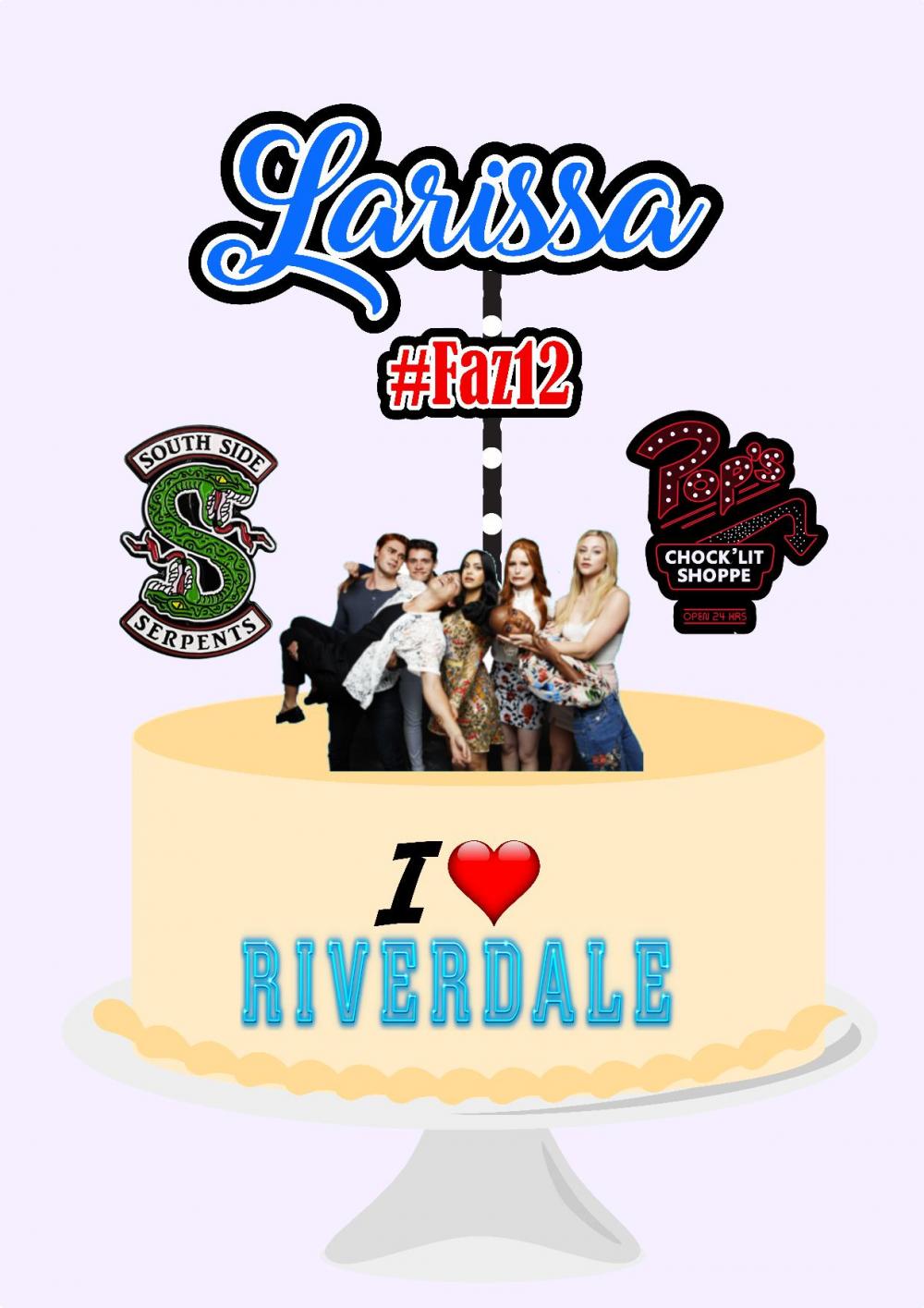 Arquivo de Corte Topo de Bolo -  Riverdale