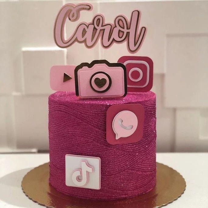 Arquivo de Corte Topo de Bolo -  Redes Sociais