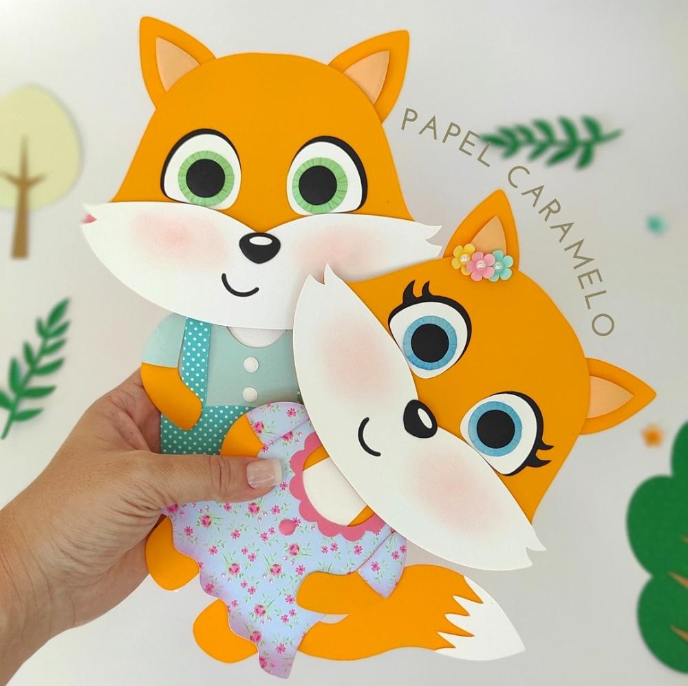 Arquivo de Corte Topo de Bolo - Raposinha