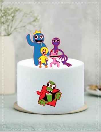 Arquivo de Corte Topo de Bolo -Rainbow Friends