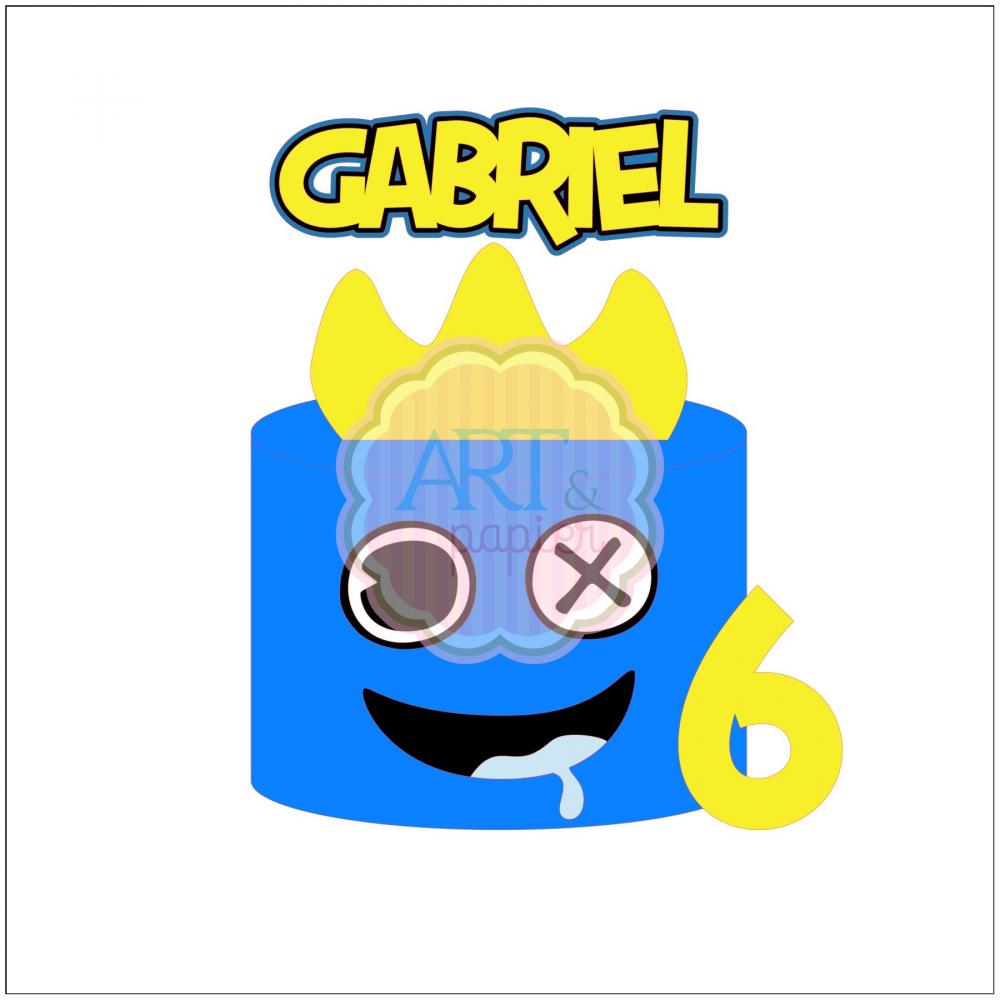 Arquivo de Corte Topo de Bolo - Rainbow Friends