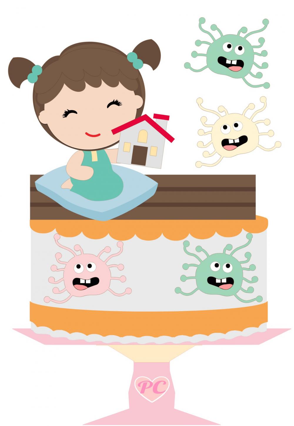 Arquivo de Corte Topo de Bolo - Quarentena