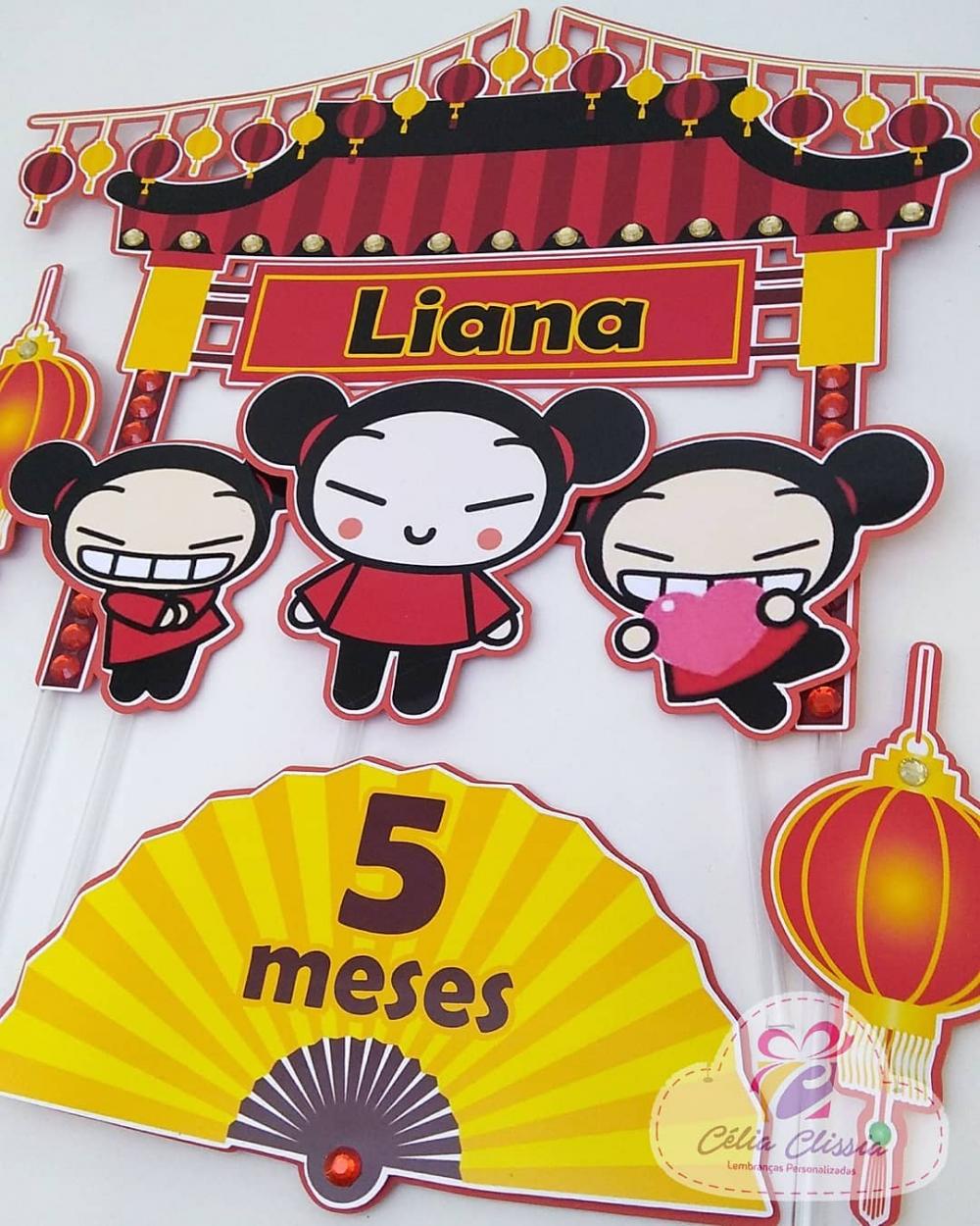 Arquivo de Corte Topo de Bolo - Pucca