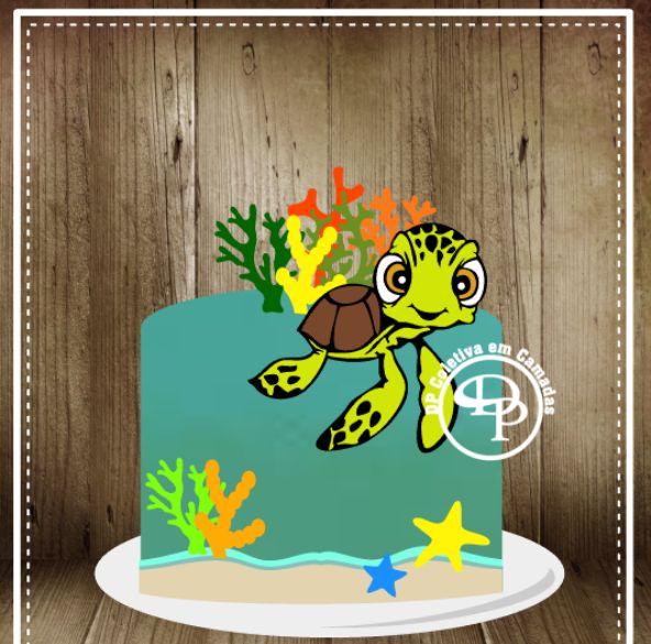 Arquivo de Corte Topo de Bolo - Procurando Nemo -