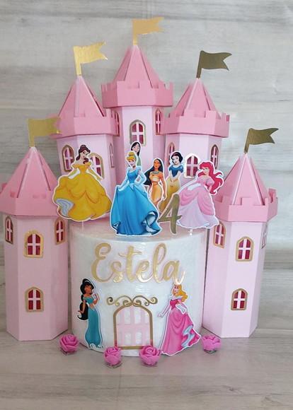 Arquivo de Corte Topo de Bolo -  Princesas Disney