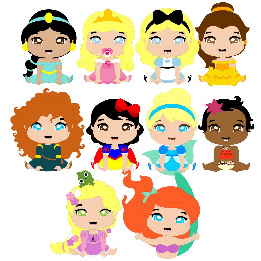 Arquivo de Corte Topo de Bolo -  Princesas Disney